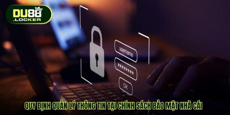 Chính Sách Bảo Mật DU88 – Nền Tảng Vững Chắc Tạo Sự An Tâm 2 Quy định quản lý thông tin tại chính sách bảo mật nhà cái