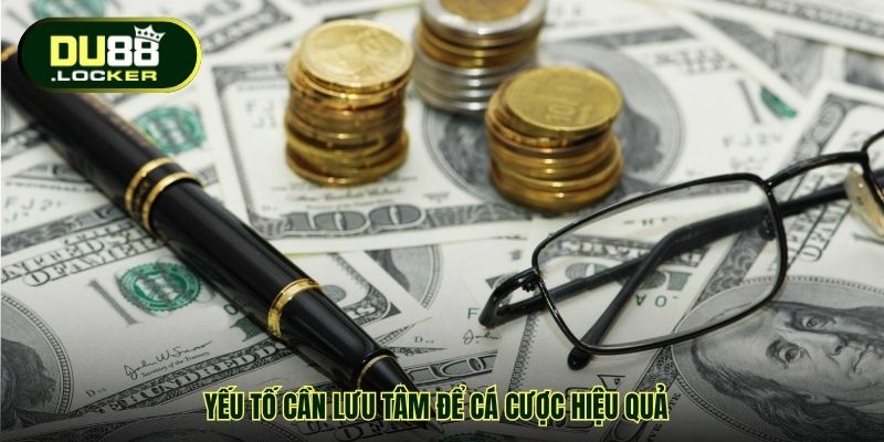 Yếu tố cần lưu tâm để cá cược hiệu quả